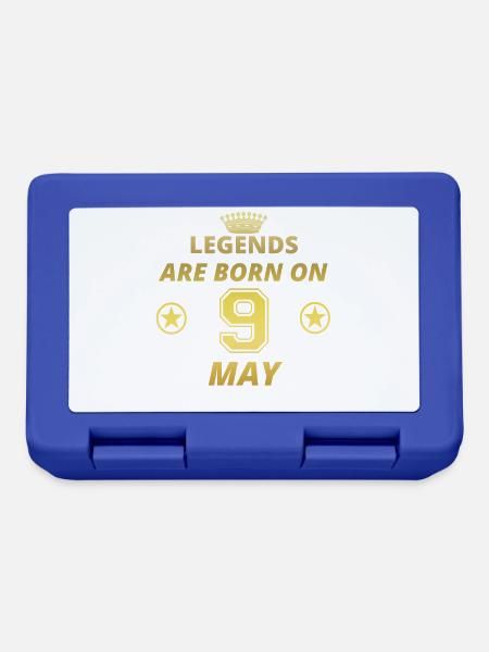 legends born birthday MAY 9 - Lunchbox - royal blue