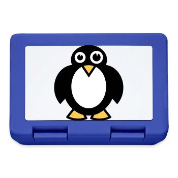Lustiger Pinguin - Brotdose - Royalblau - Vorne