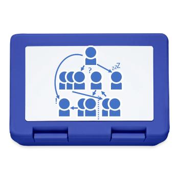 Crazy organization chart - all right? - Lunchbox - royal blue - Front