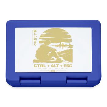 Neuanfang am Horizont: CTRL ALT ESC - Brotdose - Royalblau - Vorne