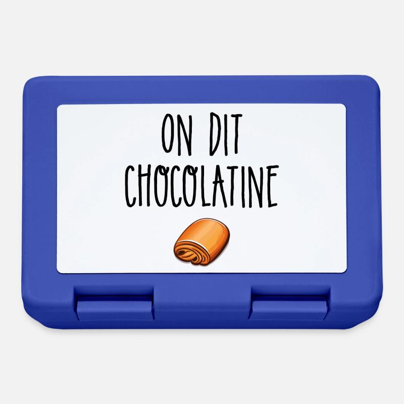 On dit chocolatine - Boîte à goûter - bleu royal