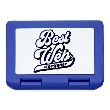 Best Web Designer | Colors can be changed - Lunchbox - royal blue - Front