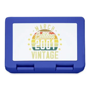 Vintage March 2001 Vintage Gift Anniversary 2001 - Lunchbox - royal blue - Front