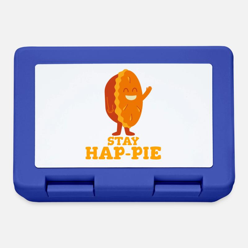 Stay Hap-Pie: Ein Stück Freude - Brotdose - Royalblau