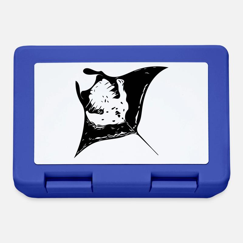 Raie manta - rayons du diable - Boîte à goûter - bleu royal