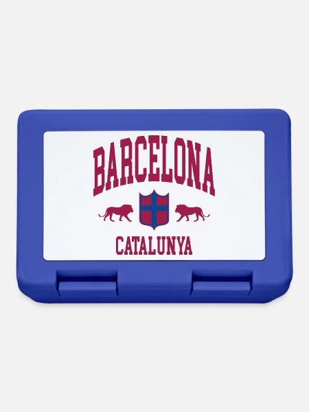 Barcelona - Brotdose - Royalblau