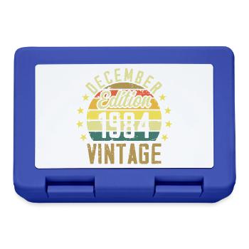 Legends were born in December 1984 - 1984 edition - Lunchbox - royal blue - Front