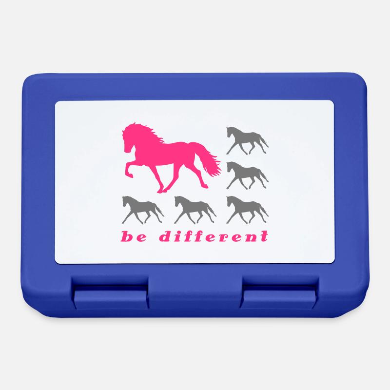Be Different grey - Brotdose - Royalblau
