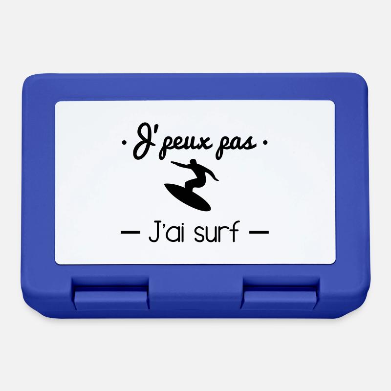 J'peux pas j'ai surf - Je peux pas j'ai surf - Boîte à goûter - bleu royal