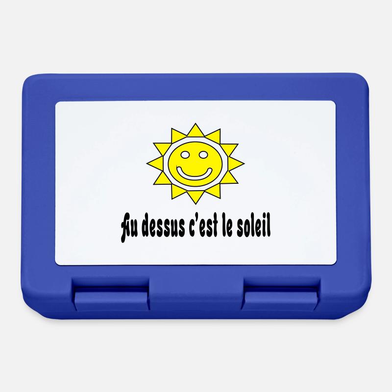 au dessus cest le_soleil - Boîte à goûter - bleu royal