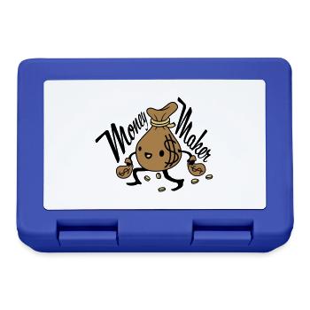 Money Maker living money bag - Lunchbox - royal blue - Front