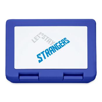 lets stay strangers quote - Lunchbox - royal blue - Front