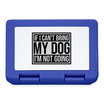 bring my dog quote - Lunchbox - royal blue - Front