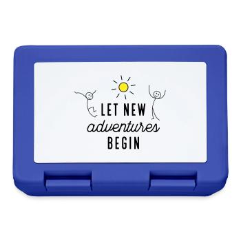 Adventure or new beginning - Lunchbox - royal blue - Front