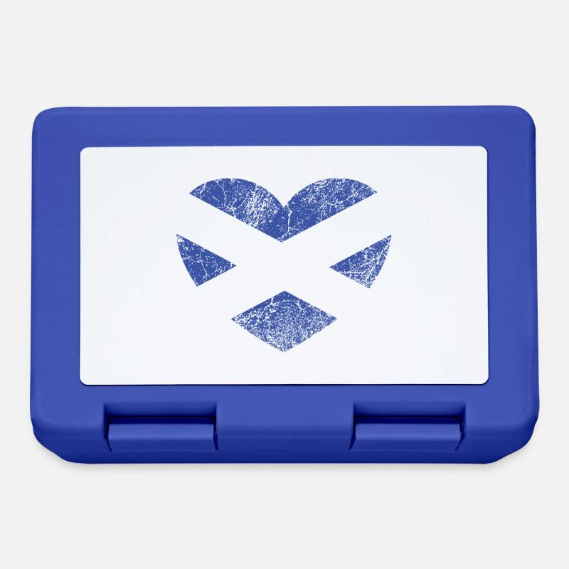 Drapeau écossais vintage, Saltire - Boîte à goûter - bleu royal