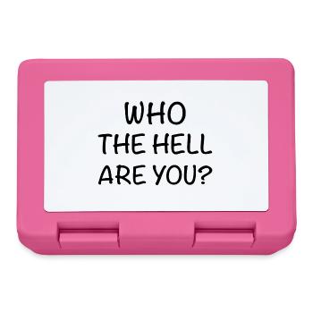 Who are you - Lunchbox - pink - Front