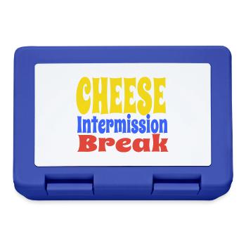 CheeseIntermissionBreakVect - Lunchbox - royal blue - Front