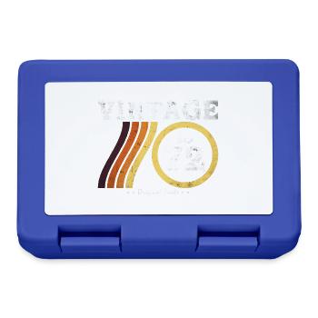 Limited Edition Vintage 1972 - Classic Retro 52 - Lunchbox - royal blue - Front