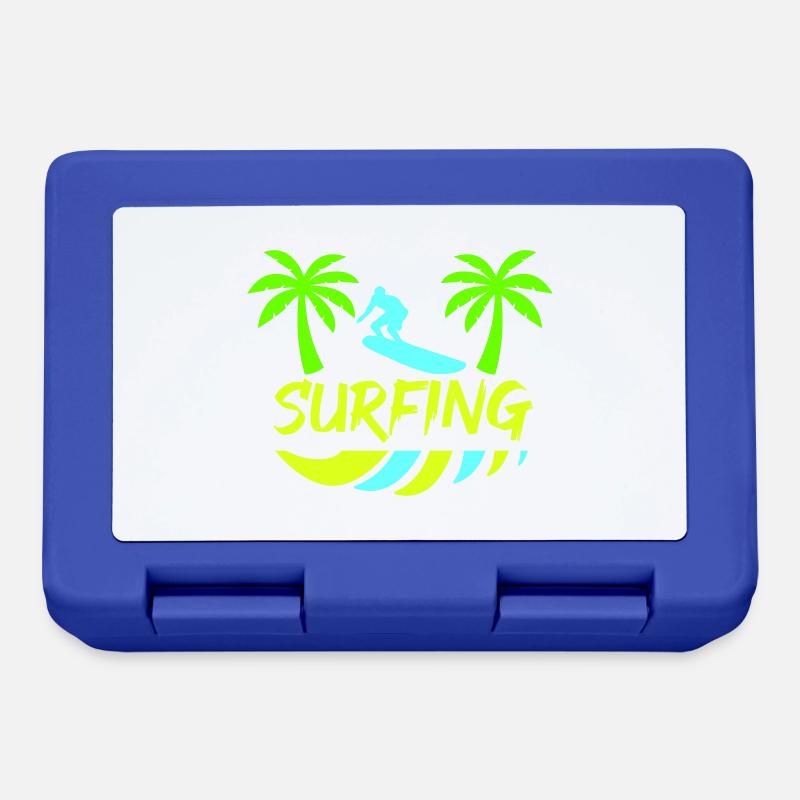 surfing - Brotdose - Royalblau