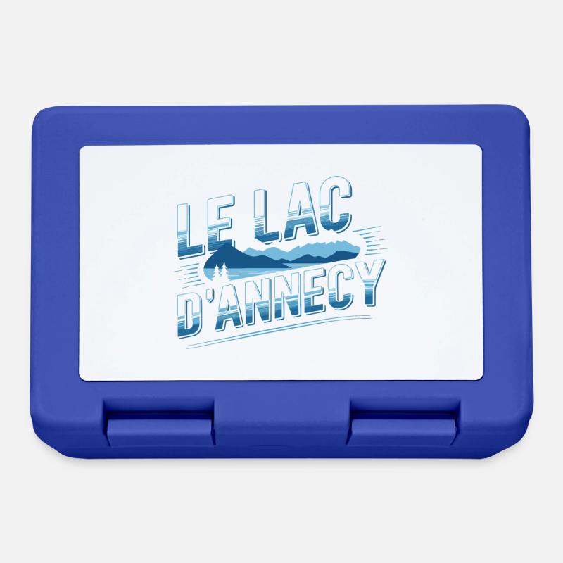 Le Lac d'Annecy - Boîte à goûter - bleu royal