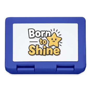 Born to Shine – Strahlender Stern - Brotdose - Royalblau - Vorne