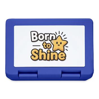 Born to Shine – Strahlender Stern - Brotdose - Royalblau - Vorne