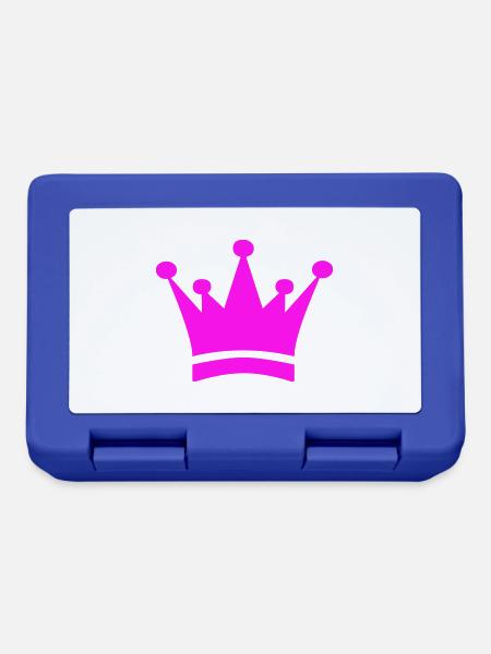Krone - Brotdose - Royalblau