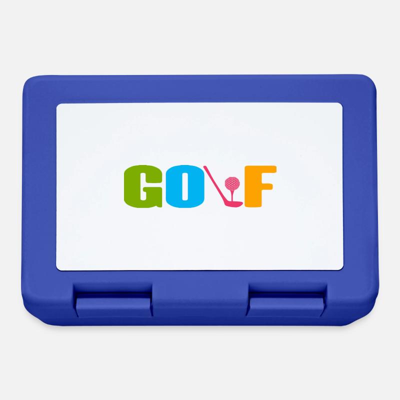 Golf Golfer - Brotdose - Royalblau