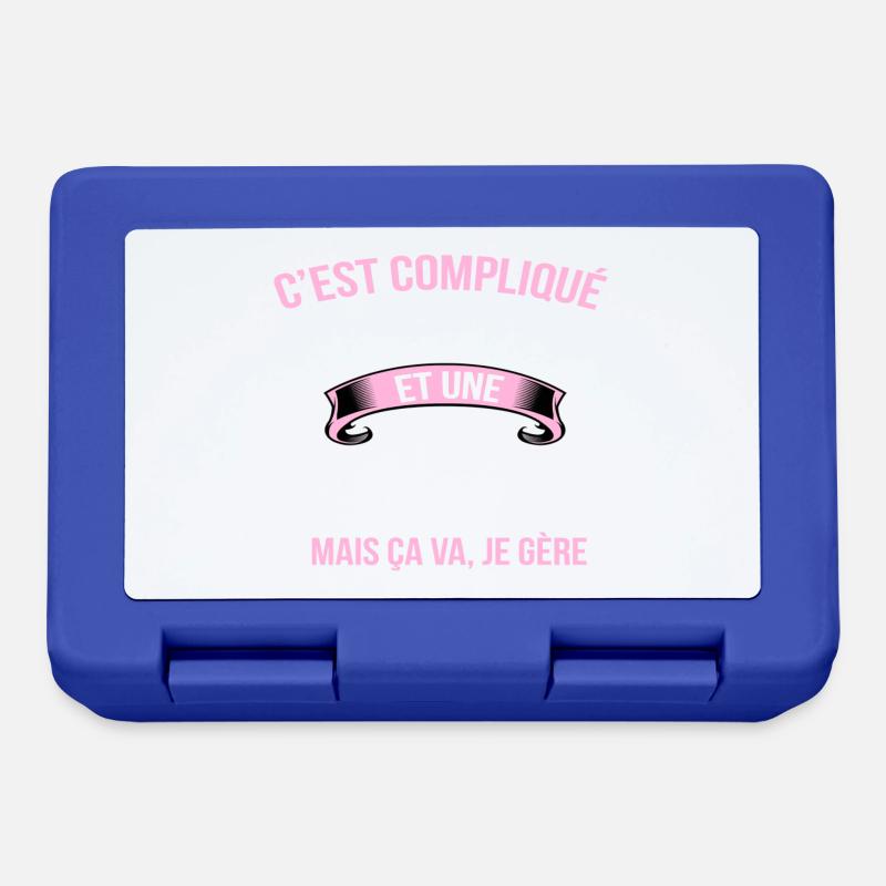 Sapeur pompier - Boîte à goûter - bleu royal