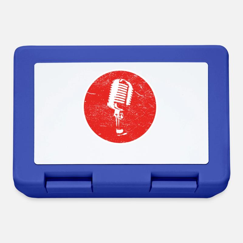 Gift MICROPHONE MIC - Lunchbox - royal blue