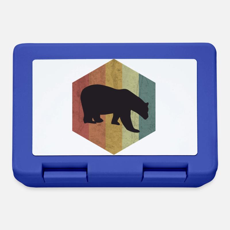 Bear brown bear bear polar bear polar bear gift - Lunchbox - royal blue