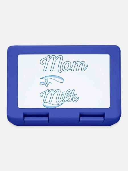 Not Your Mom Not Your Milk T-Shirt Kuh Milch Vegan - Brotdose - Royalblau