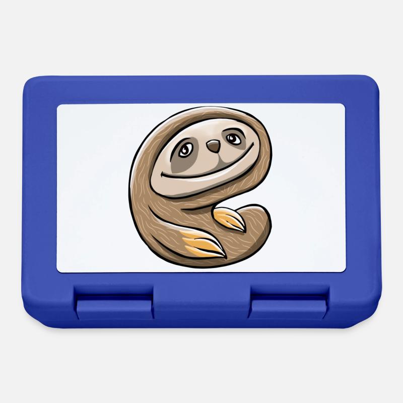 Happy sloth - Lunchbox - royal blue