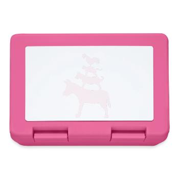 Bremen Town Musicians fairy tale Brothers Grimm - Lunchbox - pink - Front