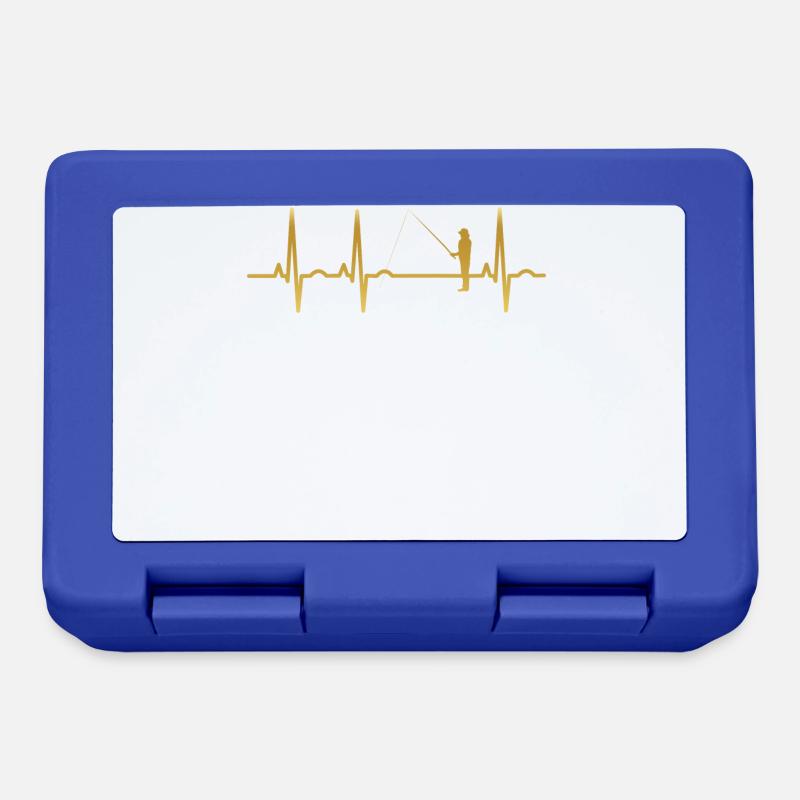 évolution EKG pêcheur de pêche du rythme cardiaque, la pêche - Boîte à goûter - bleu royal