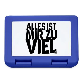 belastend - Brotdose - Royalblau - Vorne
