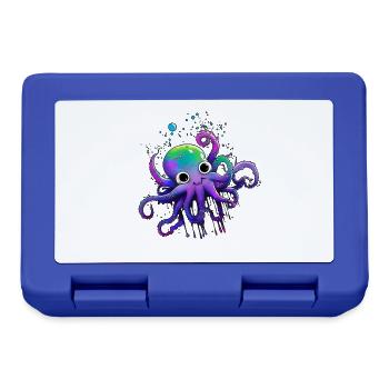 Small sweet octopus - Lunchbox - royal blue - Front