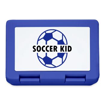 Soccer kid (two halves of football) - Lunchbox - royal blue - Front