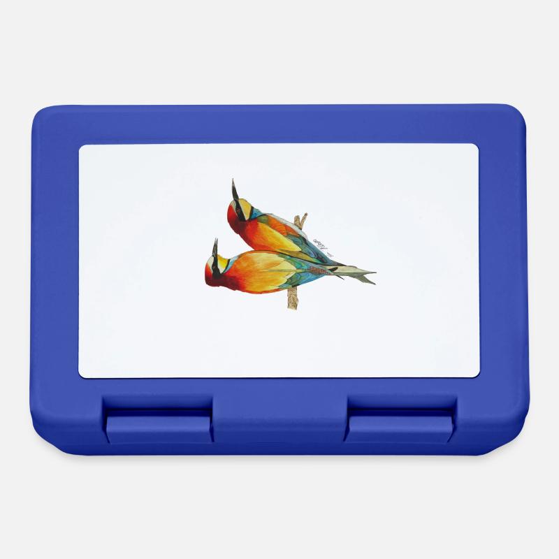Guêpiers Oiseaux Oiseau de paradis - Boîte à goûter - bleu royal