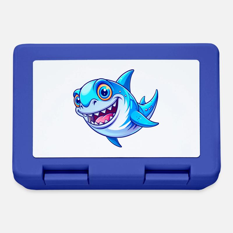 Requin mignon - Boîte à goûter - bleu royal