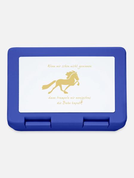 Trampel Pferd - Brotdose - Royalblau