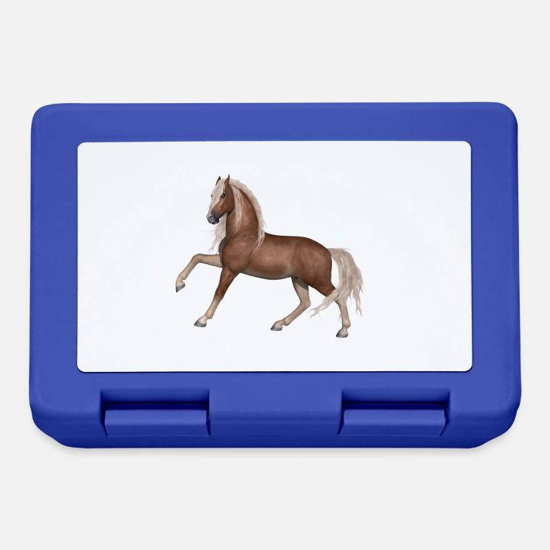 Cheval - Boîte à goûter - bleu royal