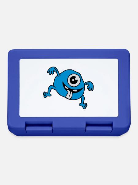 Funny Monster - Brotdose - Royalblau