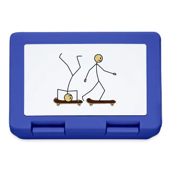 Skateboard Fun - Lunchbox - royal blue - Front