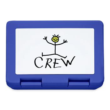 Happy Crew - Boîte à goûter - bleu royal - Devant