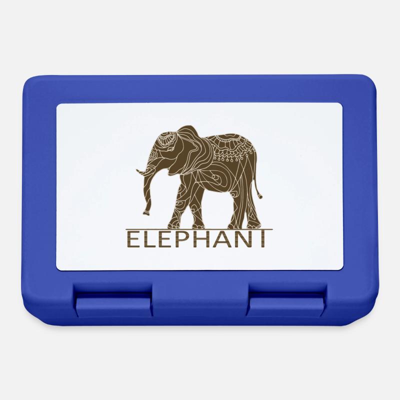 Elefant - Brotdose - Royalblau