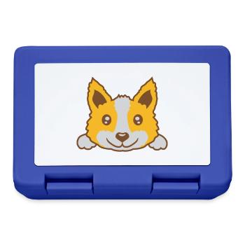 Cute little dog design - Lunchbox - royal blue - Front