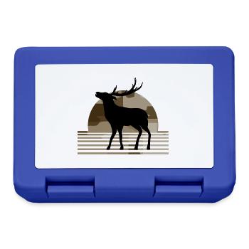 Deer - Lunchbox - royal blue - Front