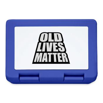 old lives matter quote - Lunchbox - royal blue - Front