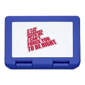 you disagree with me - Lunchbox - royal blue - Front
